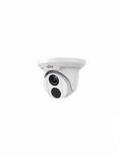 Load image into Gallery viewer, UNV Ultra H.265 4MP Fixed Eye Ball Dome Camera, Uniview Smart Analytics, 12V DC, PoE, IR 30m, 3.6mm, Auto day/night functionality, IR anti-reflection
