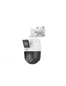 UNV Ultra H.265 2MP Outdoor LightHunter 4x Optical Zoom Dual-Lens PTZ and Bullet Combo Camera, SIP, PoE, IR 50m, 2.8-12mm, IP66, SD Slot 256GB, Mic