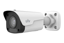 Load image into Gallery viewer, UNV - Ultra H.265 - 2MP Mini Fixed IP Bullet Camera, Uniview No Analytics, PoE, IR 30m, 4.00 mm lens, IP67, Motion Det, Built In Mic, SD-Slot, 3-Axis
