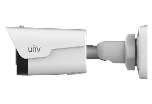 UNV - Ultra H.265 2MP Mini Fixed IP Bullet Camera with Upgraded Basic Motion Detection, Uniview Basic Analytics, PoE, IR 30m, 4.00 mm lens, IP67, Mic