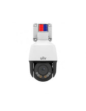 Load image into Gallery viewer, UNV Ultra H.265 2MP Outdoor Mini LightHunter PTZ Camera with 4x Optical Zoom &amp; Active Deterrence, SIP, PoE, IR 50m, 2.8-12mm, IP66, SD Slot 256GB, Mic
