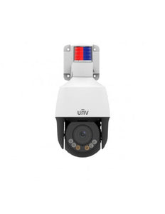 UNV Ultra H.265 2MP Outdoor Mini LightHunter PTZ Camera with 4x Optical Zoom & Active Deterrence, SIP, PoE, IR 50m, 2.8-12mm, IP66, SD Slot 256GB, Mic