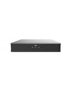 UNV Ultra H.265 4 Channel NVR with 1 Hard Drive Slot up to 6TB per slot, EASY Series, 64Mbps Incoming bandwidth, Hard Drive Not Incl, Analytics, ONVIF