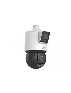 UNV Ultra H.265 4MP Outdoor LightHunter 25x Optical Zoom Dual-Lens PTZ & Bullet Combo Camera, Smart Intrusion, IR 100m, 4.8-120mm, IP66, SD Slot 256GB