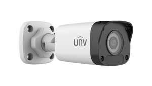 UNV Ultra H.265 A 4MP Mini Fixed Bullet-Camera (Plastic) Now support up to 30 FPS, No Analytics, PoE, IR 30m, 2.8mm lens, IP67, Motion and Intrusion