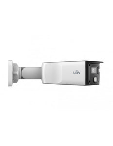 UNV Ultra H.265 P3 4MP Dual-Lens ColorHunter 16° Wide Angle Fixed Bullet Camera, 2x built-in warm lights, PoE, 4.00mm lens, IP67, SD slot 256GB, Mic