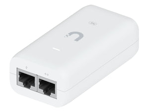 Ubiquiti Gigabit PoE Adapter 48V 15W, 0.32A, Gigabit, PoE injector with No Cable, Electrostatic Discharge (ESD), Surge, Clamping Protection | U-POE
