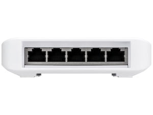 Ubiquiti UniFi Flex Switch 5 Port Gigabit 1PoE In 4PoE Out, managed L2, 5x Gbit Ethernet, includes 4x 802.3af PoE+, 1x 802.3af/at/bt PoE-in | USW-Flex