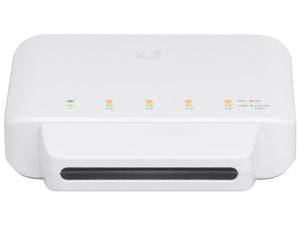 Ubiquiti UniFi Flex Switch 5 Port Gigabit 1PoE In 4PoE Out, managed L2, 5x Gbit Ethernet, includes 4x 802.3af PoE+, 1x 802.3af/at/bt PoE-in | USW-Flex