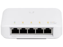 Load image into Gallery viewer, Ubiquiti UniFi Flex Switch 5 Port Gigabit 1PoE In 4PoE Out, managed L2, 5x Gbit Ethernet, includes 4x 802.3af PoE+, 1x 802.3af/at/bt PoE-in | USW-Flex
