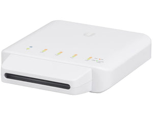 Ubiquiti UniFi Flex Switch 5 Port Gigabit 1PoE In 4PoE Out, managed L2, 5x Gbit Ethernet, includes 4x 802.3af PoE+, 1x 802.3af/at/bt PoE-in | USW-Flex