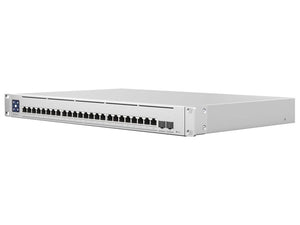 Ubiquiti UniFi - Switch, Enterprise XG 24, 10GbE RJ45, 1.3" LCM color touchscreen with AR switch management, 24x 10GbE RJ45 ports & 2x 25G SFP28 ports