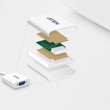 Load image into Gallery viewer, ATEN VC925, Connector 1: DisplayPort, Connector 2: VGA(D-Sub), Connector 1 gender: Male, Weight 40g, Width 45mm, Depth 180mm, Quantity per pack 1pc(s)
