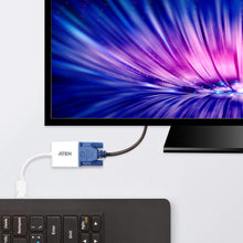 Load image into Gallery viewer, ATEN VC925, Connector 1: DisplayPort, Connector 2: VGA(D-Sub), Connector 1 gender: Male, Weight 40g, Width 45mm, Depth 180mm, Quantity per pack 1pc(s)
