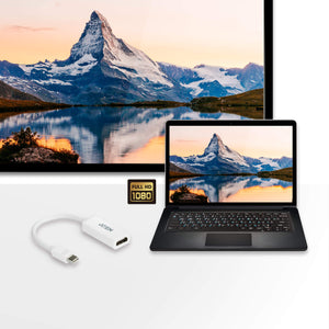 ATEN VC980 Mini DisplayPort to HD Audio/Video Adapter, Width 21 mm, Depth 190 mm, Quantity per pack 1 pc(s), 30 g, Supports VGA, SVGA, XGA, SXGA, UXGA