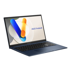 Asus Vivobook X1504ZA-I58512BL0W Laptop 15.6-inch FHD Screen, Blue, I5-1235U, 8GB DDR4 Onboard Memory, 512GB PCIe SSD Drive, WIN 11 Home Notebook