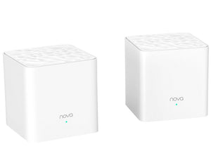 Tenda Nova Lite Dual Band 2 Port Ethernet Mesh System 2pk, 802.11ac 1200Mbps, dual-band Wireless mesh system designed for 100-200㎡ homes | NOVA MW3