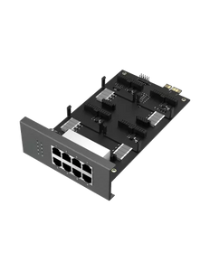 Yeastar Expansion Board, 4 onboard module slots and 8 interfaces on the panel, Telephony, IP PABX, W×L×H: 13 cm × 20 cm × 5 cm, Weight: 200g, YST-EX08