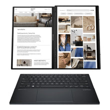 Load image into Gallery viewer, Asus Zenbook Duo UX8406MA-OU93210G0W Notebook 14&#39;&#39; OLED WQXGA+Touch, Grey, Ultra 9 185H, 32GB LPDDR5X Onboard, 1TB SSD, Backpack, Stylus, Win11 Home
