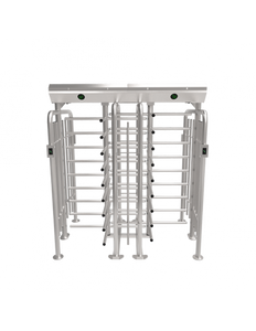 ZKTeco Four Arm Full Height Double Turnstile, FHT2400D Series, Double lane, Contains Drive Control board, Includes Power Supply, Excl Access Terminals