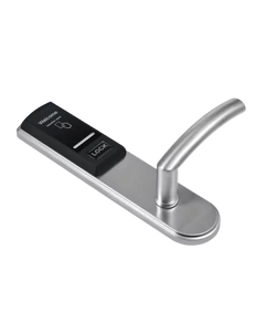 ZKTeco - Mifare Hotel Lock (Left Door Lock), Stainless steel, audit trail, warning low battery, Silver, Battery powered, ZK-LH3000