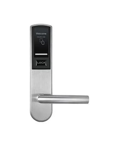 ZKTeco - Mifare Hotel Lock (Left Door Lock), Stainless steel, audit trail, warning low battery, Silver, Battery powered, ZK-LH3000