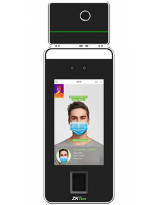 ZKTeco Temperature & Mask Detection Terminal with Facial and Palm Recognition for Access Control, Mask detection, Accuracy: +/-0.3°C, Range: 34 ~ 45°C
