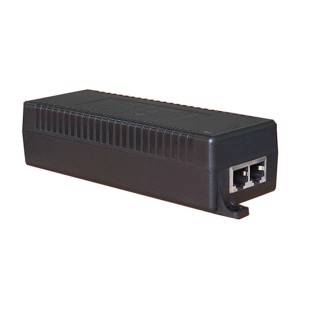 Acconet Gigabit Power over Ethernet (PoE) Injector, 48V, 1.35Amp 65 Watt Adapter, 10Gbps 802.3af/at/bt, Active PoE unit, cannot power passive devices