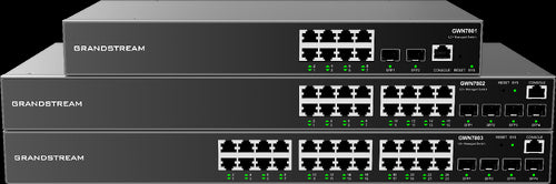 Grandstream GWN7803 Enterprise Layer 2 24-Port Managed Gigabit Switch - featuring 24x Ethernet RJ45 Ports and 4x SFP Ports, with GWN Cloud/Manager