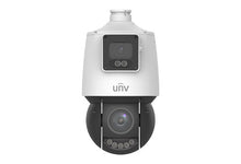 Load image into Gallery viewer, UNV Ultra H.265 4MP Outdoor LightHunter 25x Optical Zoom Dual-Lens PTZ &amp; Bullet Combo Camera, Smart Intrusion, IR 100m, 4.8-120mm, IP66, SD Slot 256GB
