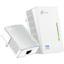 Load image into Gallery viewer, TP-Link WPA4220KIT 500Mbps Powerline Extender, 300Mbps Wi-FI Extender, 2x FE LAN Ports, HomePlug AV, Plug and Play, Wi-Fi Clone, 2.4GHz .11b/g/n
