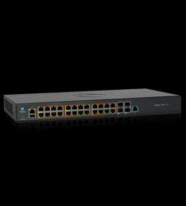 Cambium cnMatrix 28P PoE Switch, with 24 x 1G and 4 x SFP+ Ports, 400W Power Budget, 128 Switching Capacity, Cloud Managed Switch