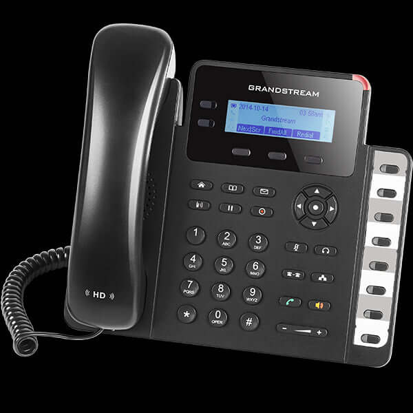 Grandstream GS-GXP1628 2-Line Desk VoIP Phone, 2 SIP accounts, 2 line keys, 3-way conferencing, POE, HD Audio, 2x Gigabit LAN, 8 BLF keys, Backlit LCD