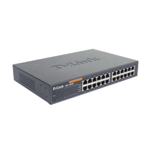 D-Link DES-1024D 24-port UTP 10/100Mbps Auto-sensing Switch - Stand-alone, Unmanaged (Metal Case) - 24x Basic switching RJ-45 Ethernet Ports, 19" Rack