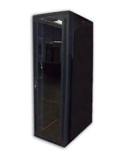 Load image into Gallery viewer, Acconet Rm-Cab-42U1000 42U 19-inch Assembled Server Rack, 1000mm Deep, Black, Clear Glass Door with Lock, 4x 220V Fans, 2x Shelves, Cabling &amp; Cabinets
