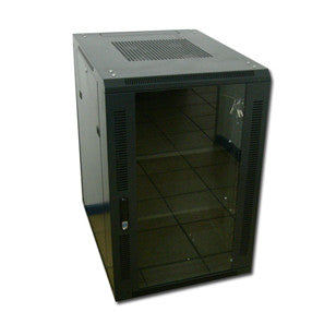 Acconet Rm-Cab-18U800 18U 19" Assembled Rack, 800mm Deep, Black, Clear Glass Door with Lock, 4x 220V Fans, 2x Shelves, Cabling & Cabinets, Racks