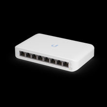 Load image into Gallery viewer, Ubiquiti UniFi 8-Port POE Lite Switch, fully managed Layer 2 switch, with 8x Gigabit Ethernet ports, 4 auto-sensing 802.3at PoE+ports, 52W PoE wattage
