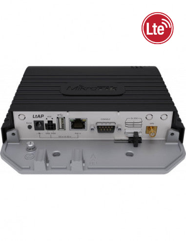 MikroTik LtAP LTE Weatherproof 2G/3G/LTE CPE with WiFi Router, GPS Support, 3x mini Sim slots, 802.11b/g/n dual-chain, 1Gb LAN, LTE/3G/2G, RouterOS L4