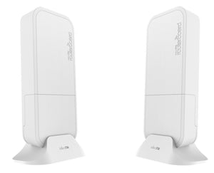 MikroTik wAP 60 Kit Wireless 60GHz PTP link kit, featuring 716 MHz, 256 MB, 802.11ad, quad core, 1 Gigabit LAN, RouterOS L3 License and PoE in