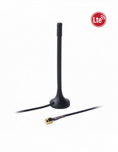 Teltonika Mobile LTE Dipole Magnetic Replacement Antenna for RUT955, 698-868/1850-2690 MHz, Linear, 2.0 dBi, RG174 3000mm, SMA Male