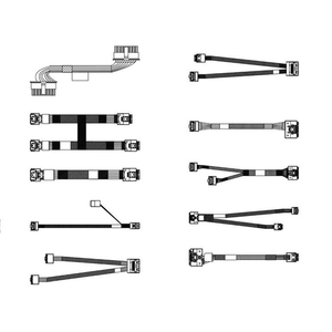 Lenovo 4X97A80406 ThinkSystem SR650 v2 3.5-inch Chassis Front Backplane Cable Kit, Compatible with 4X97A80406, SR650 V2 3.5 Front BP SAS/SATA Cbl v2''