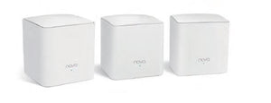 Tenda Home Wi-Fi Mesh System, 3-Pack indoor Wi-Fi, 802.11b/g/n/ac, Beamforming, 2x Gigabit ports, Smartphone Managed, Parental Control | Nova MW5c