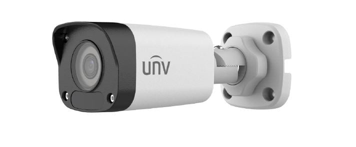 UNV Ultra H.265 A 2MP Mini Fixed Mini Bullet Plastic Camera, up to 30 FPS, No Analytics, PoE, IR 30m, 2.8mm lens, IP67, Motion and intrusion detection