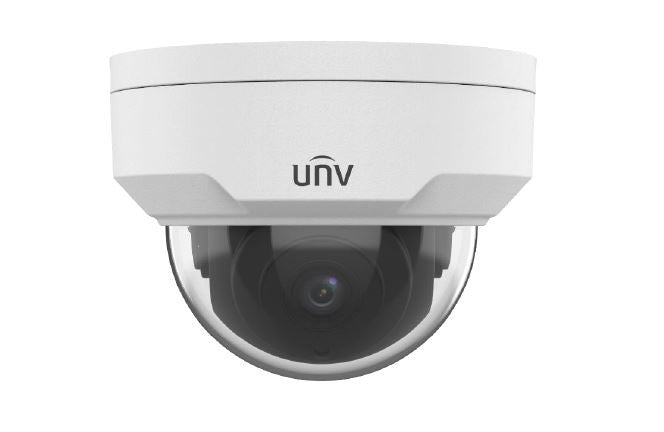 UNV Ultra H.265 A 2MP Vandal-resistant Mini Fixed Dome Camera (Up to 30 FPS), No Analytics, PoE, IR 30m, 2.8 mm, IP67, IK10, motion & intrusion Detect