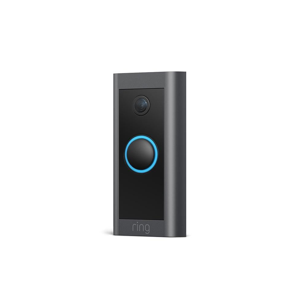 Ring Mini Video Doorbell, Wired, 1080P HD Video, Only Hardwired Power, Two-way Talk, Night Vision, Motion Detection & Alerts, Works with Alexa