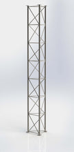 Load image into Gallery viewer, Lattice Mast 3m Section (Revised) - ZigZag bracing and flange joint, Galvanized (Guy rope kit recommended from 15-21m height (21max))
