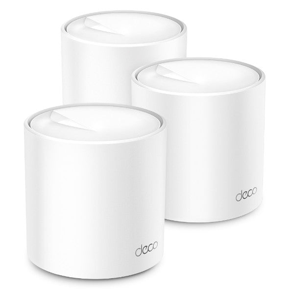 TP-Link Deco X50 AX3000 Wi-Fi router Whole Home Mesh System (3-pack), Wi-Fi 6 router 574 Mbps at 2.4 GHz + 2402 Mbps at 5 GHz, 2× Internal Antennas