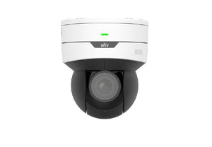 UNV Ultra H.265 5MP WDR Starlight Indoor Mini PTZ (5 x Optical Zoom) Camera, Analytics, 12V DC, PoE, Smart IR 30m, 2.7-13.5mm, SD Slot 256GB, Mic, SIP