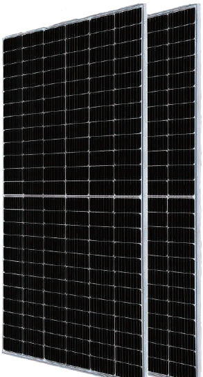 JA Solar Half-Cell IN-SP48-455W Monocrystalline Solar Panel, 455W, 24V System, 49.8V Voc, 10.88A Maximum Power Current, 2112 x 1052 x 35mm, Connectors