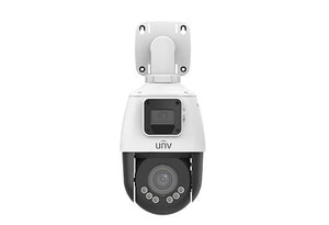 UNV Ultra H.265 2MP Outdoor LightHunter 4x Optical Zoom Dual-Lens PTZ and Bullet Combo Camera, SIP, PoE, IR 50m, 2.8-12mm, IP66, SD Slot 256GB, Mic